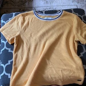 Yellow cropped top